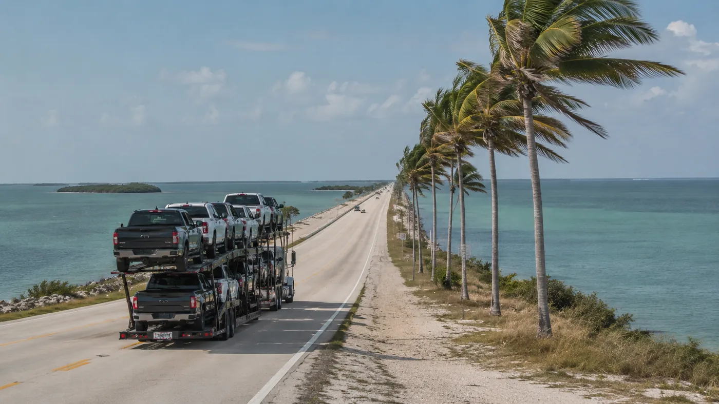 Car shipping to and from Florida with US Car Mover - door-to-door open and enclosed auto transport