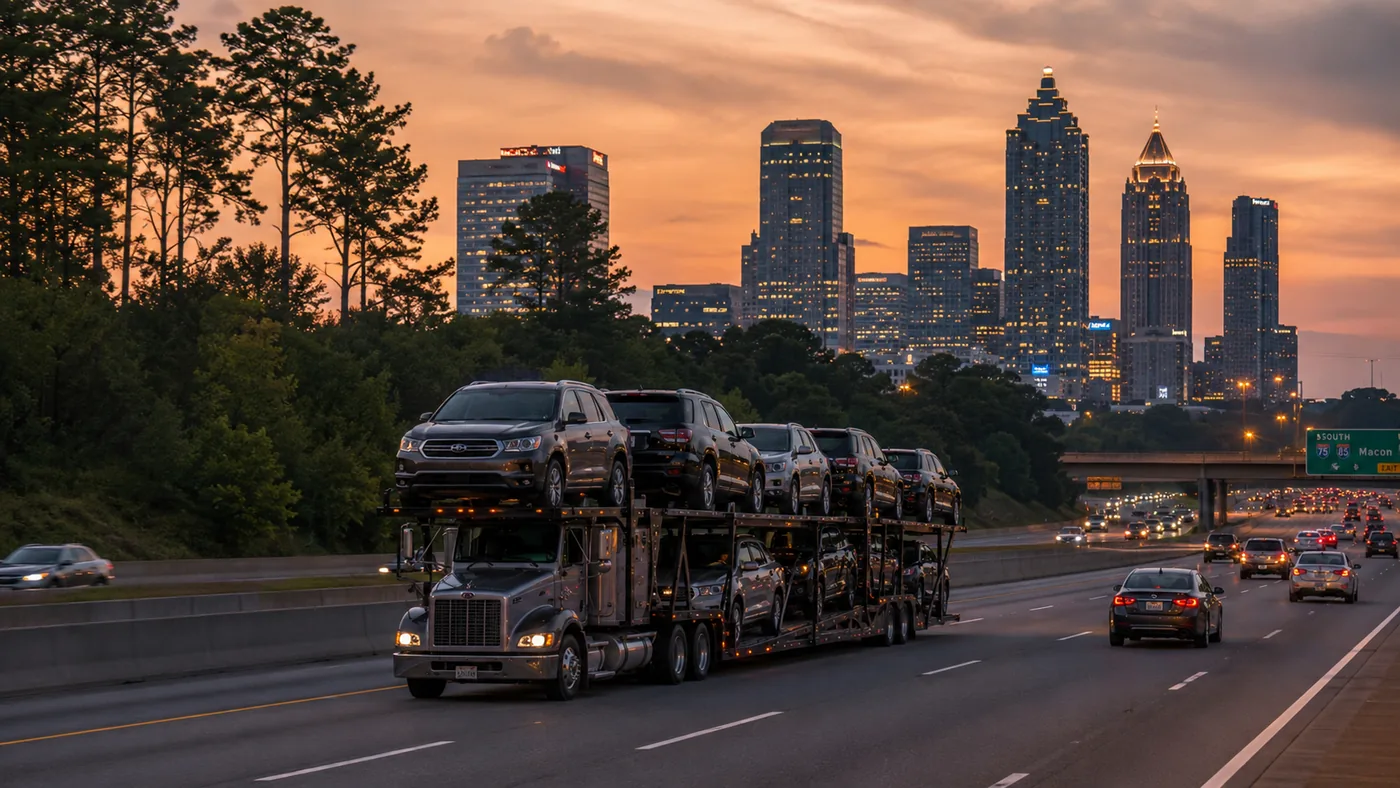 Car shipping to and from Georgia with US Car Mover - door-to-door open and enclosed auto transport