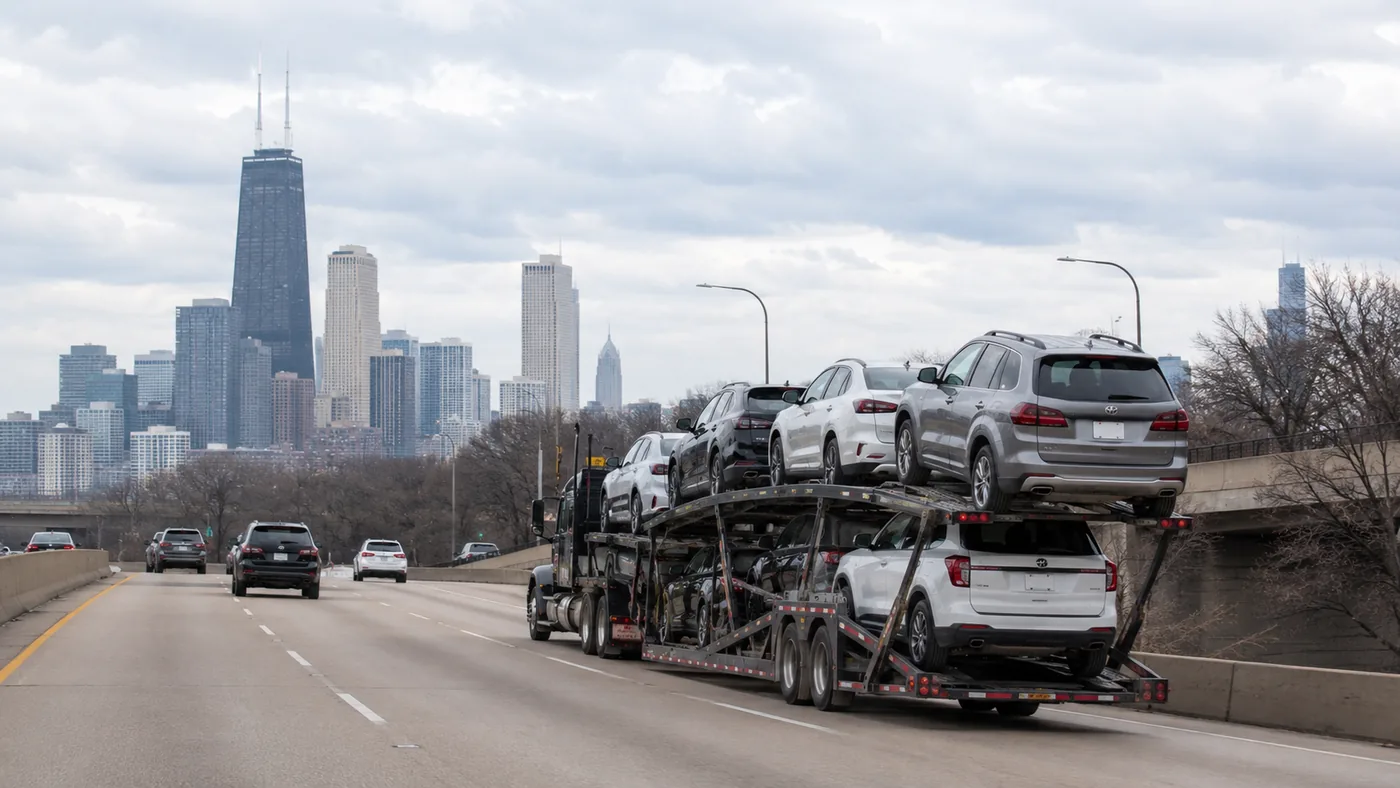 Car shipping to and from Illinois with US Car Mover - door-to-door open and enclosed auto transport