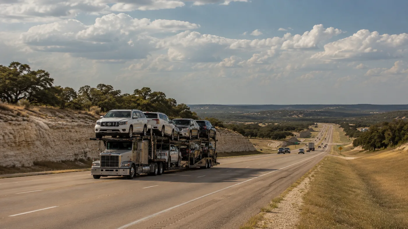 Car shipping to and from Texas with US Car Mover - door-to-door open and enclosed auto transport