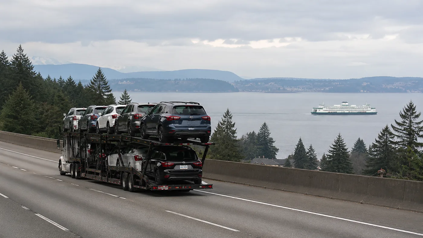 Car shipping to and from Washington with US Car Mover - door-to-door open and enclosed auto transport